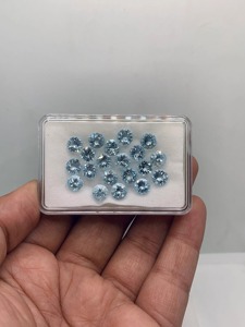 พลอยอะความารีนแบบเหลี่ยมเพชรพลอยหลวมธรรมชาติ - Product Image 2