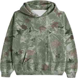Sudaderas con Capucha de Diseño Personalizado, Sudaderas Casuales de Felpa de Calidad con Estampado de Camuflaje - Product Image 3
