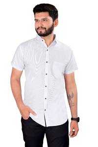 <b>Men's</b> White <b>Satin</b> Long-Sleeved Business <b>Shirt</b> Casual Professional Collared Suit Buttons Non-Iron Breathable Eco-Friendly - Product Image 3