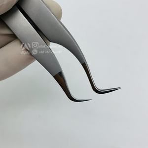 Vente chaude universel crochet cils pince à épiler japonais durable en acier inoxydable marque privée Durable précision cils pince à épiler - Product Image 3