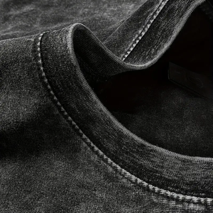 T-shirts pour hommes en coton de 300 g/m², style hip-hop, surdimensionnés, à manches courtes, col rond, imprimés, streetwear - Product Image 3