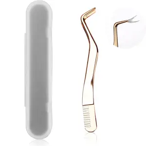 2023 New Product Makeup Tools Stainless Steel Round eyelash extension tweezers beauty tools for sale