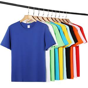 Promocional al por mayor maratón publicidad poliéster algodón mezcla hombres Unisex liso en blanco manga corta Camiseta para hombres - Product Image 4