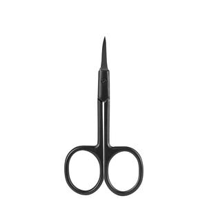 Tijeras de Cutícula Rectas de Acero Inoxidable Negro, Herramienta de Precisión para el Cuidado de las Uñas, Manicura y Pedicura, Uso Profesional - Product Image 1