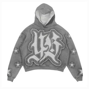 Conjunto Deportivo Unisex Personalizado de Moda Urbana 2025, Estilo Moderno con Parches Desgastados y Bordados Transpirables - Product Image 2