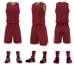 Maillot et short de basketball haut de gamme, tissu léger, respirant et à séchage rapide, vêtements d'équipe en gros - Product Image 4