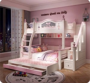 <span class=keywords><strong>Lit</strong></span> superposé moderne en bois massif pour mère et enfant, <span class=keywords><strong>lit</strong></span> pour enfants à deux niveaux avec glissière, écologique et gain de place - Product Image 6