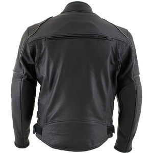 Chaqueta de Cuero para Hombre, Estilo Motero, Cuero Sintético Desgastado, Material de Primera Calidad, Tallas Grandes - Product Image 4
