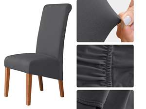 <span class=keywords><strong>Housse</strong></span> de chaise personnalisée très vendue, <span class=keywords><strong>extensible</strong></span>, avec accoudoirs, quatre saisons, couleur unie, élastique, 100% polyester, haute qualité, mariage - Product Image 3
