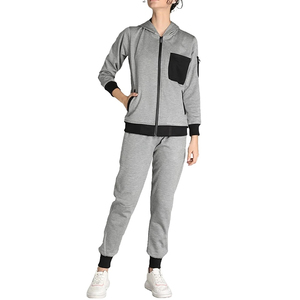 High Quality Custom Logo Designed Two-Piece <b>Women's</b> Hooded Tracksuit Regular Cotton Track <b>Suit</b> Casual Printed Fleece Reversible - Product Image 1