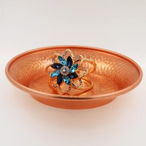 Cuenco decorativo de cobre 4,5 martillado a mano por el Tíbet para plato de salsas, cuenco para manchas de bandeja de inmersión, cuenco de oferta, quemador de incienso - Product Image 4