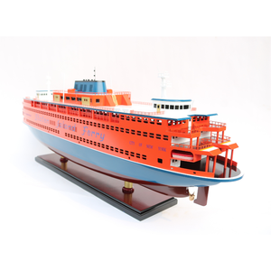 STATENN ISLAND FERRY MODÈLES DE BATEAU EN BOIS/MODÈLE DE FERRIES À PASSAGERS/ARTISANAT MAIN POUR LA DÉCORATION - Product Image 5