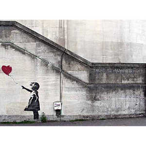 Póster en Lienzo de Banksy, Niña con Globo Rojo, para Decoración de Pared - Product Image 4