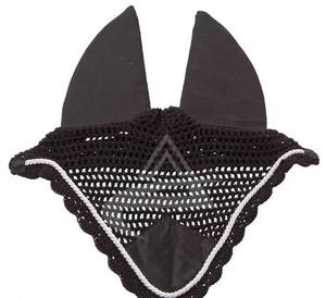 Best Quality Grey Horse Ear <b>Bonnet</b> Equestrian Product Horse Fly Veils Horse Ear Net <b>Bonnets</b> - Product Image 3