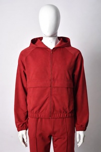 Diseño OEM, 69% Algodón, 31% Poliéster, Chándal Deportivo Blanco para Hombre, Sudadera con Capucha y Cremallera Completa, Pantalones Deportivos - Product Image 2