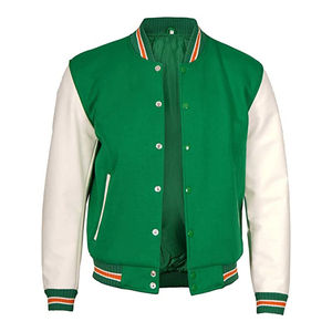Chaqueta universitaria personalizada de alta calidad al por mayor para hombre, chaqueta de béisbol con bordado de grafiti de chenilla de lana, chaqueta universitaria Letterman - Product Image 1