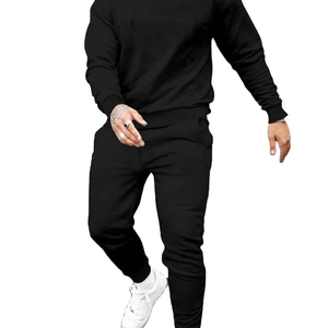 Otoño Invierno hombres Casual Oficina sudaderas Jogging Streetwear nueva pieza única cuello redondo sudadera Pantalones - Product Image 4