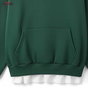 Custom Boxy Distressed Streetwear de gran tamaño de algodón de peso pesado Fleece Regular Fit Hombres Invierno Vintage Lavado en blanco 300gsm Sudadera con capucha - Product Image 5