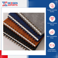 Carnet de notes A5 en cuir PU avec reliure spirale, qualité assurée, quantité en gros disponible, logo personnalisable, OEM/ODM pour le bureau