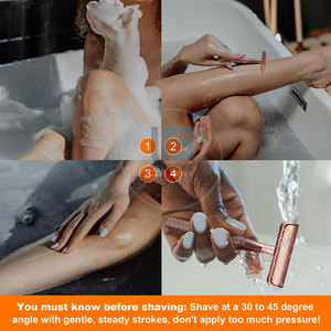 Rasoirs de sécurité professionnels en acier inoxydable de haute qualité - Réutilisables, durables, taille personnalisée pour l'épilation du visage et du corps, prix bas - Product Image 6