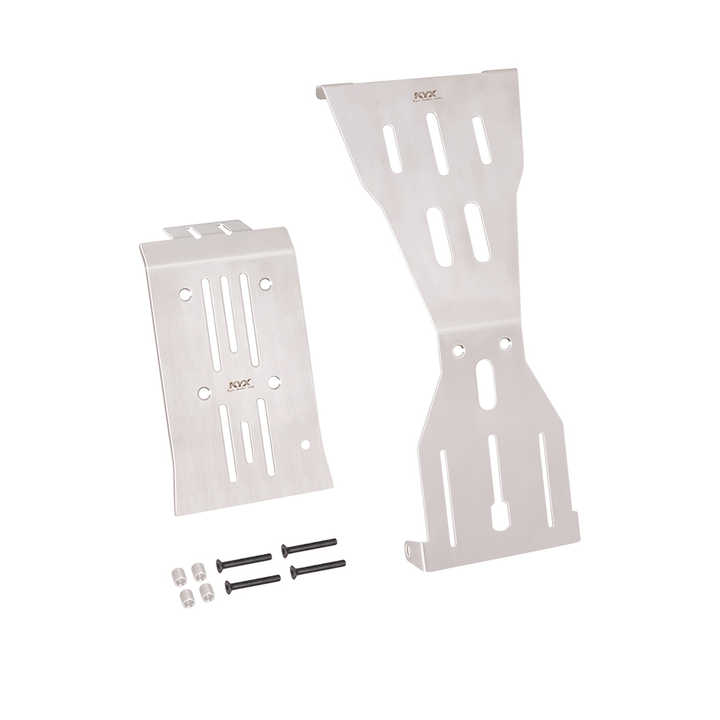 KYX Racing Stainless Steel Front & Rear Chassis Guard Set For 1/18 LOSI Mini LMT RC Crawler - View #5