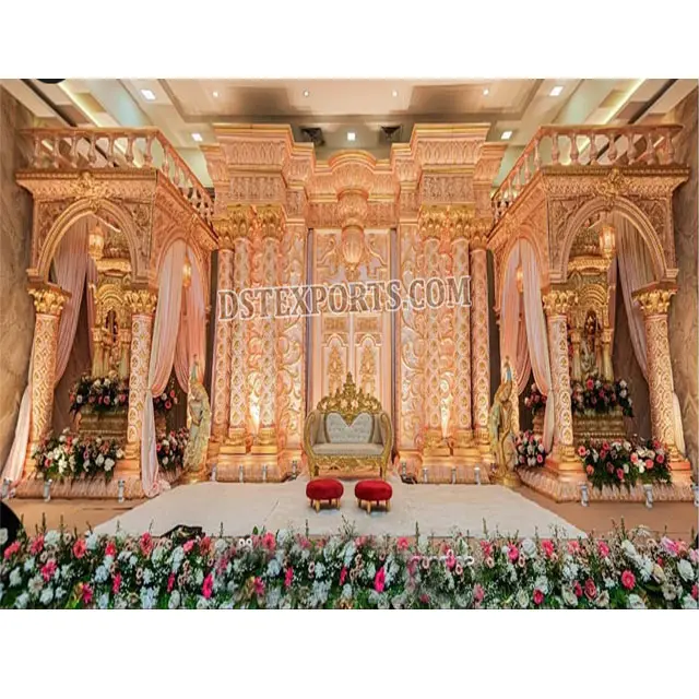 Тамильская тематическая сцена для свадеб, традиционное кольцо, Декор, сценическое обручальное кольцо, свадебное кольцо, декор для церемонии приема