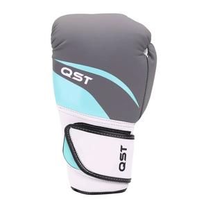 Guantes de entrenamiento de boxeo para mujer de cuero PU de alta calidad QST con fuerte para velcro y soporte de muñeca diseño personalizado y logotipo - Product Image 2