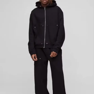 Chándal para hombre, a la moda sudaderas con capucha, trajes para hombre, conjuntos de logotipo personalizado, sudadera, pantalones de chándal, jersey con capucha de lana para primavera y otoño, conjunto de 2 piezas - Product Image 5