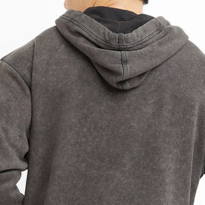 Sudadera con Capucha Estilo Lavado Ácido para Hombre, Venta Directa de Fábrica, Último Modelo, Ropa Casual de Otoño, Diseño Sólido, MOQ Bajo, Personalizable, Lisa Teñida - Product Image 6