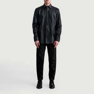 Chaqueta de invierno para hombre de diseño superior con cuello levantado manga completa 100% cuero de alta calidad personalizable precio razonable - Product Image 6