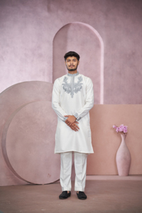 Minimal jacquard diseñador kurta - Product Image 4