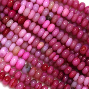 Increíbles cuentas de ópalo en tonos rosa y rojo, forma redonda lisa, cuentas de piedras preciosas de ópalo rosa rojo de 7-10 mm, cuentas de ópalo de calidad AAA. - Product Image 3