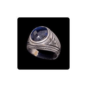 Anillo de Plata de Ley con Engaste de Bisel para el Dedo Medio, Joyería Fina de Moda para Mujer, Venta al por Mayor - Product Image 6