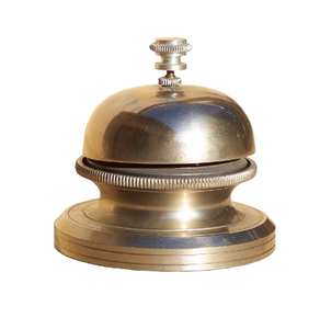 Campana de Escritorio Moderna de Metal Pulido Brillante con Acabado Dorado, Hecha a Mano, Tamaño Personalizado, para Recepción de Hotel, Decoración del Hogar - Product Image 6