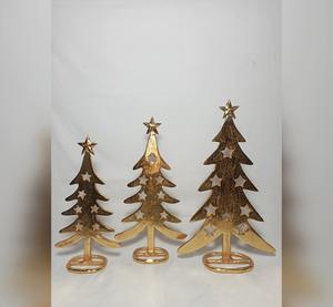 Porte-chaussettes de Noël en métal de qualité supérieure, ange doré, décoration de fête, au meilleur prix - Product Image 2