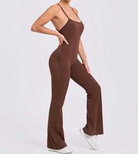 Women's Sports One-Piece Spaghetti Strap <b>Fitness</b> Bodysuit Breathable Lightweight <b>Fitness</b> <b>Jumpsuit</b> <b>Jumpsuit</b> Plus Size - Product Image 3