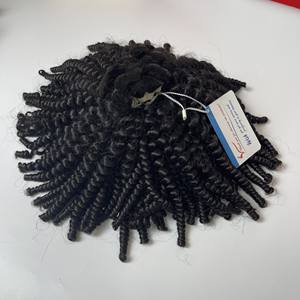 Paquetes Kinky estilo rizado natural negro 100% cabello humano vietnamita longitud 6 pulgadas-36 pulgadas Puede teñir todos los colores #613 #60 - Product Image 2