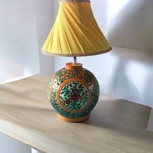 Handcrafted Kashmiri Paper Mache <b>Table</b> Lamp Exquisite Artisanal Home Decor for a Touch of Elegance - Product Image 2