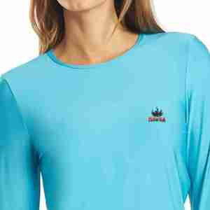 เสื้อแรชการ์ดแขนยาวผู้หญิง สวมใส่สบาย คุณภาพสูง ระบายอากาศได้ดี แห้งเร็ว ออกแบบเองได้ พิมพ์ลายด้วยความร้อน - Product Image 3