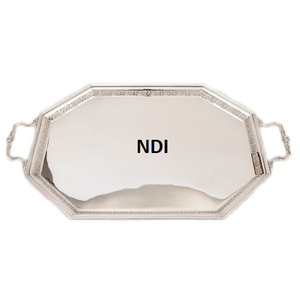 Bandeja de Metal de la mejor calidad para servir desayuno de uso multiusos, bandeja decorativa de forma personalizada para comida de estilo moderno - Product Image 5