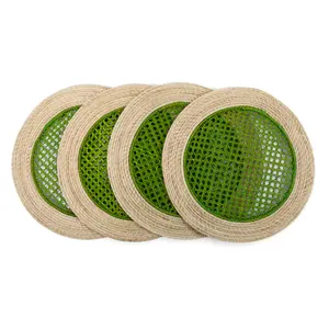 Alfombrillas decorativas de mimbre para el hogar, accesorios para restaurante, comedor, algas marinas - Product Image 5