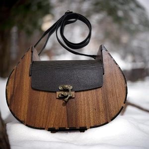 กระเป๋าถือผู้หญิงน้ำหนักเบามีสไตล์กระเป๋าถือคลัทช์ทำด้วยมือทำจากไม้ไผ่ aaliyan impex และงานฝีมือไม้ - Product Image 2