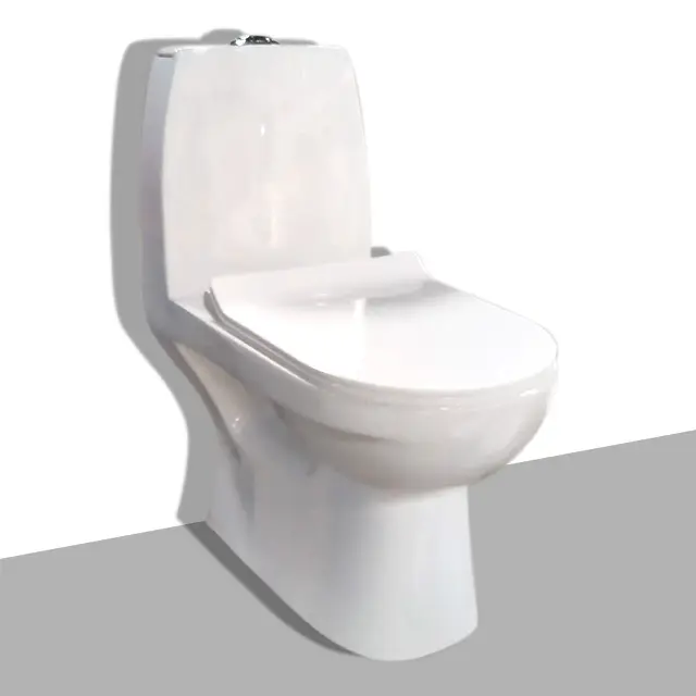 Bán Buôn Nhà Vệ Sinh Chỗ Ngồi Sang Một Bên-125 Nước Tủ Quần Áo Sang Trọng Một Mảnh Trắng Gốm Nhà Vệ Sinh Phòng Tắm WC Gốm Sanitaryware