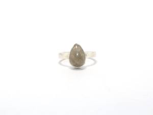 Anillos de piedras preciosas en forma de lágrima minimalistas de Plata de Ley 925 de alta calidad al por mayor, ropa de dedo Vintage para artículos de regalo - Product Image 2