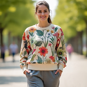 Venta al por mayor de algodón de lana Rhinestone sudaderas señoras transpirable ligero Casual Slim Fit Rhinestone sudaderas mujeres - Product Image 1