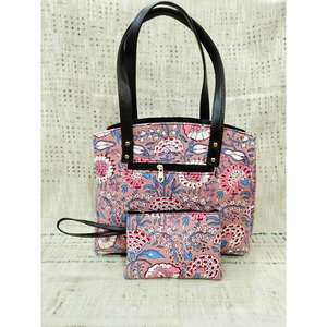 Bolso de Mano de Algodón Estampado para Mujer, Estilo Jaipuri, con Cierre de Cremallera, Resistente al Agua, para Uso Diario en Todas las Estaciones - Product Image 1