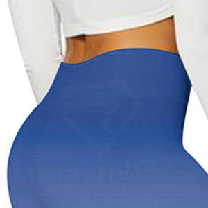 Mallas altas hasta el muslo para mujer hechas a medida de alta calidad, ropa de gimnasio elegante con logotipo en la cintura, precio al por mayor - Product Image 6