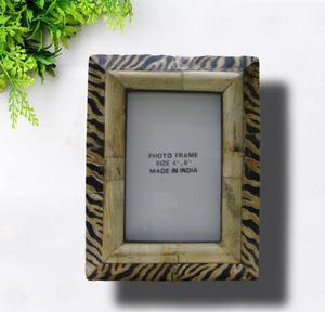 กรอบรูปทำจากไม้รูปเขาควายสำหรับตกแต่งบ้านและห้องนั่งเล่น - Product Image 1