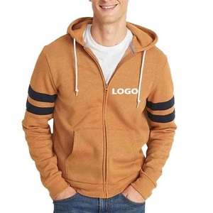 Nueva llegada hombres invierno gimnasio cremallera sudaderas con capucha peso pesado algodón ecológico transpirable polar bordado Streetwear al por mayor - Product Image 1