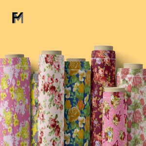 Tissu en coton doux Finemore avec motif floral <span class=keywords><strong>Wiltshire</strong></span>, Sambourne, Bridgerton, nœud, bouquet, trèfle, blocs de couleurs - Nouveauté - Product Image 1